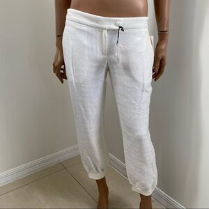 NEW Maurice Malone Italy Textured White Pants 6